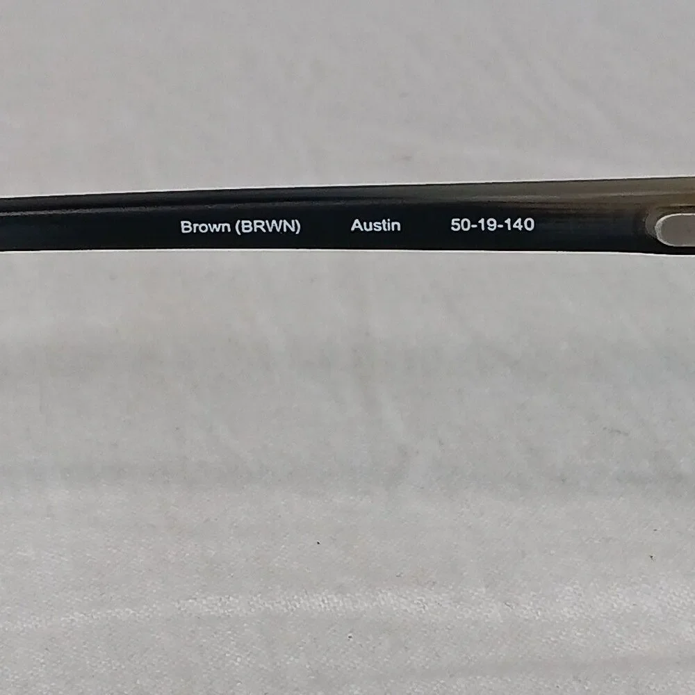 Badgley Mischka Austin Brown Horn (BHRN) 50-19-140 Eyeglasses Frame /F16